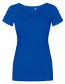Dames T-shirt Promodoro V-Neck Azur Blauw